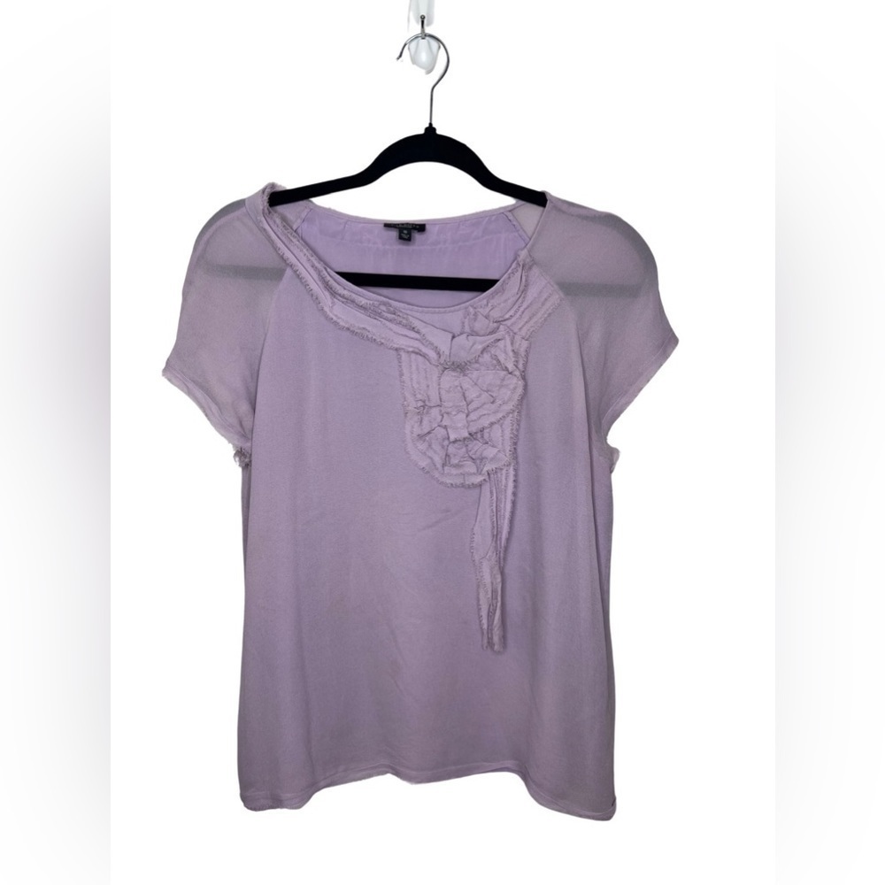 Talbots Women's Tops Blouse Short Sleeves Size 10 Blue